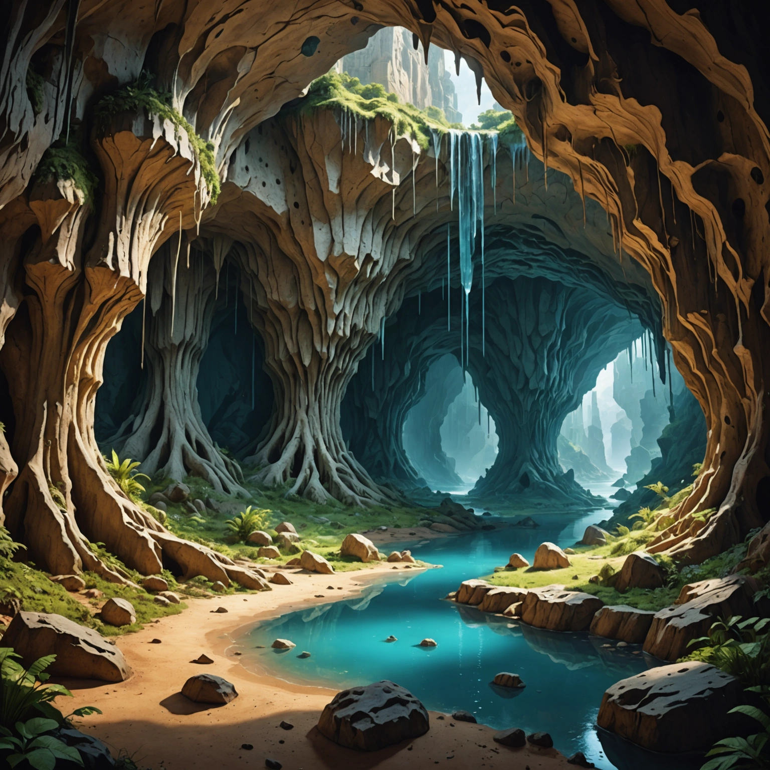 Пещера: захватывающая экскурсия в мир капель и загадок подземелья