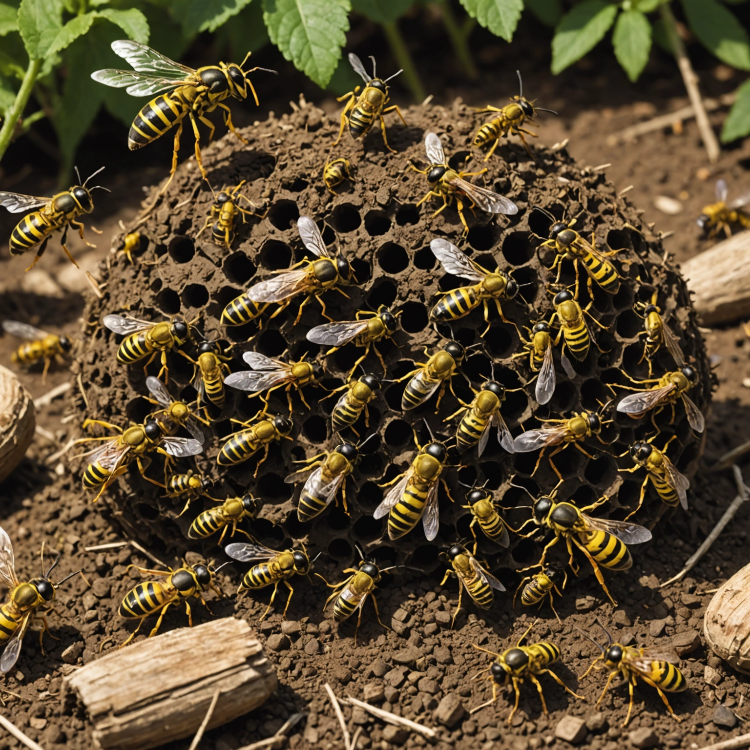 Осы: Земля паразит и её роль в экосистеме