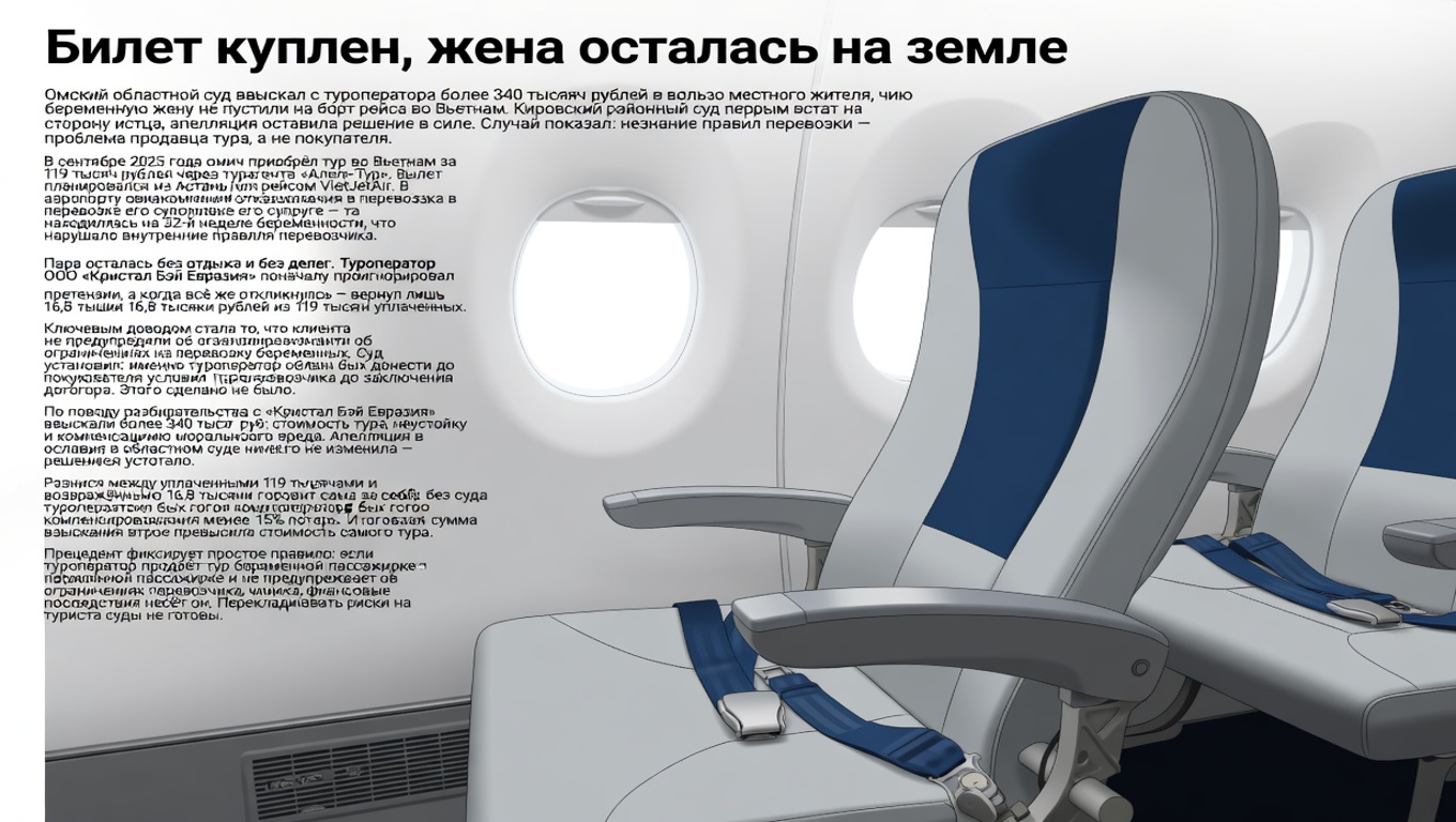 Билет куплен, жена осталась на земле