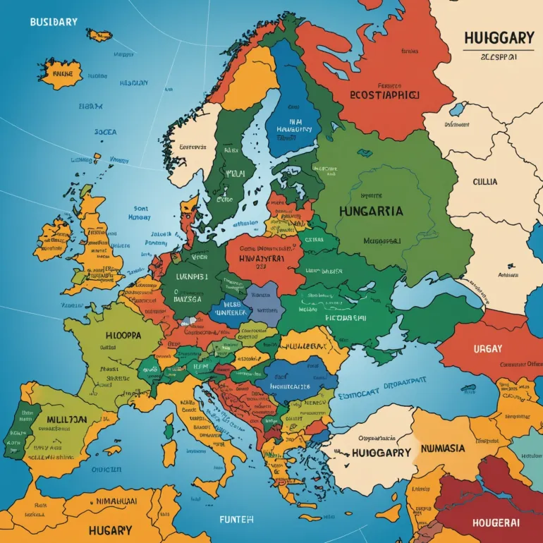 Венгрия на карте Европы: где находится и соседи